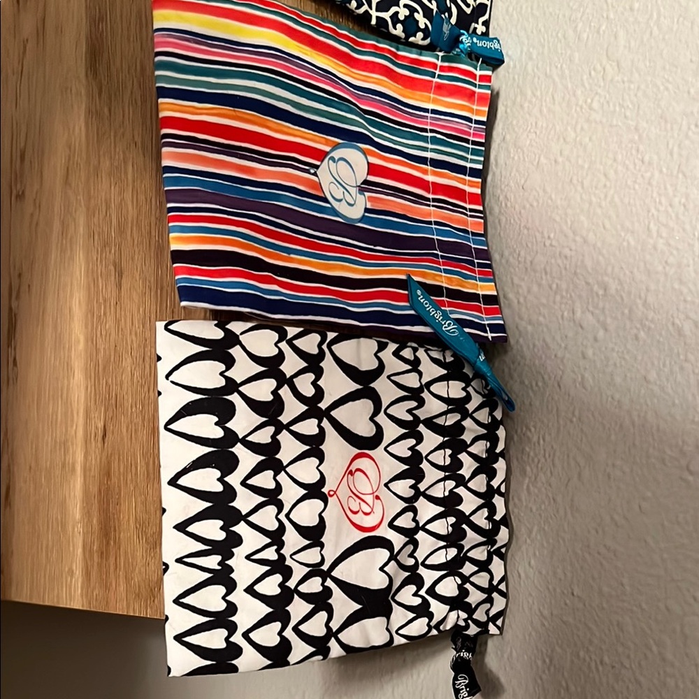 Brighton Colorful Striped and Heart Patterned jewelry Bags